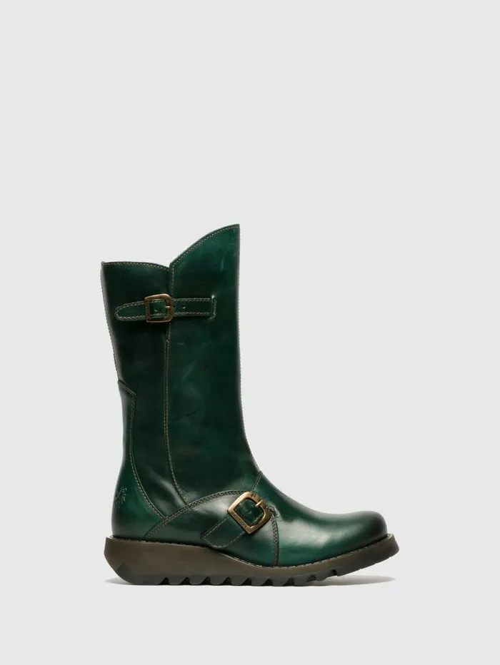 Buckle Boots MES 2 PETROL Women Fly London Boots