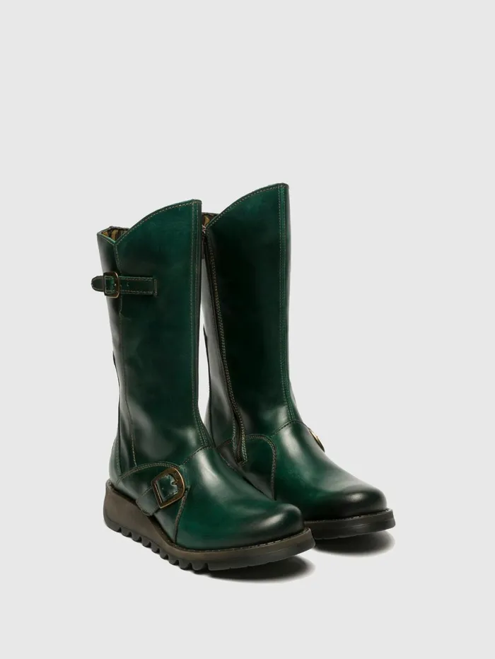 Buckle Boots MES 2 PETROL Women Fly London Boots