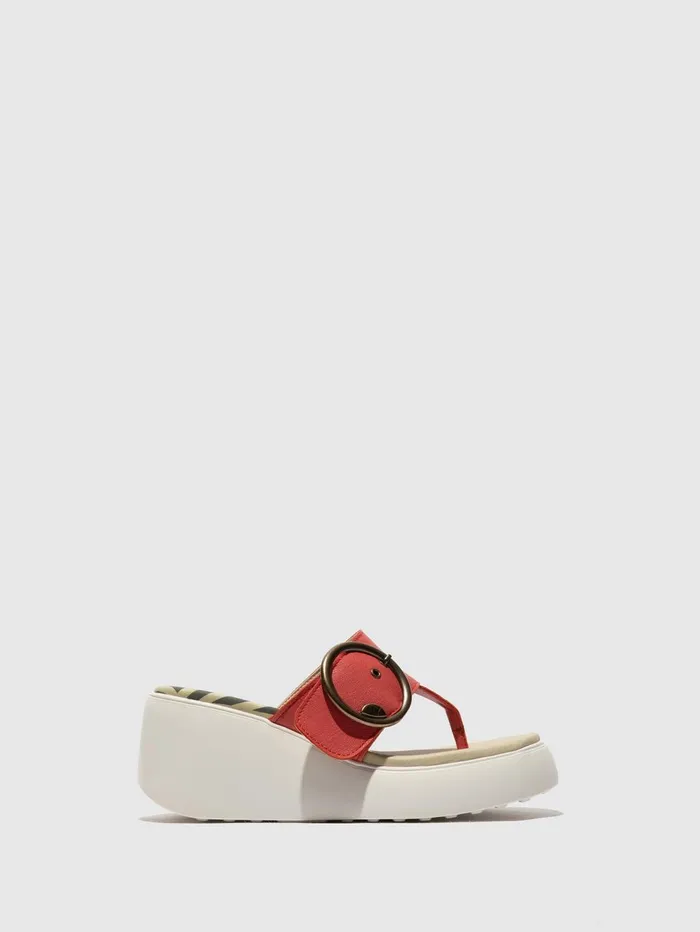 Buckle Mules DAFI938FLY RASPBERRY Women Fly London Mules