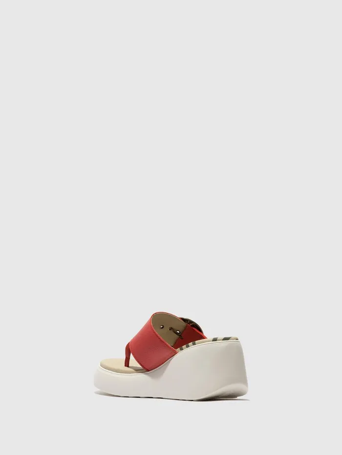 Buckle Mules DAFI938FLY RASPBERRY Women Fly London Mules