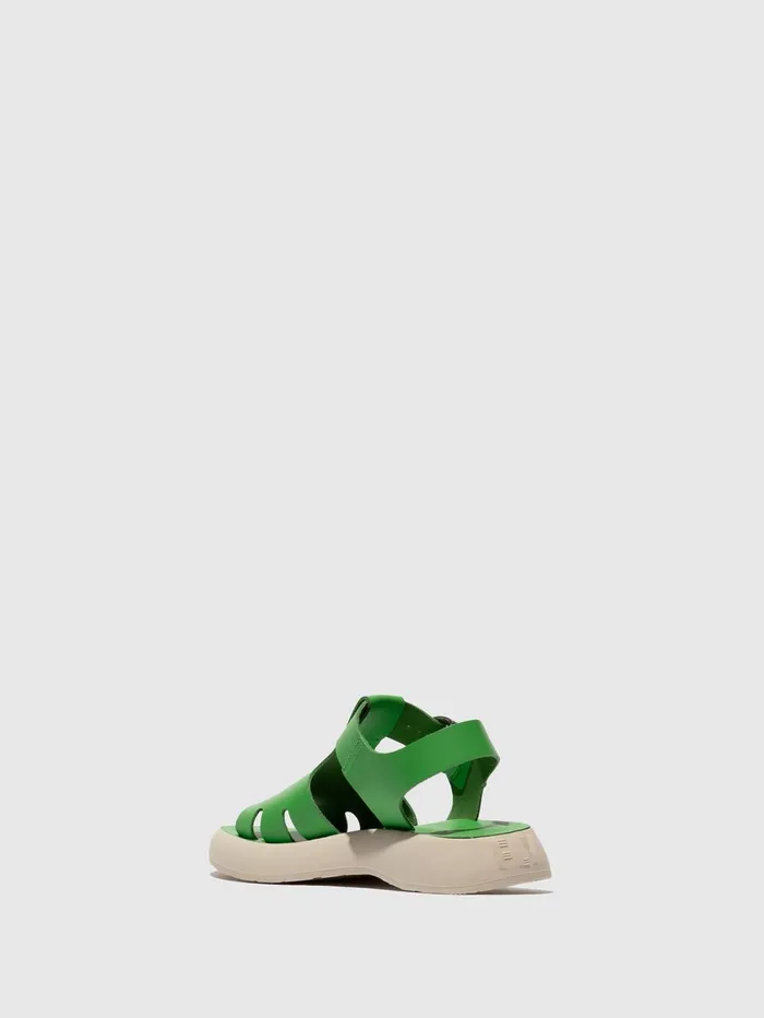 Buckle Sandals BADY281FLY GREEN Women Fly London Sandals
