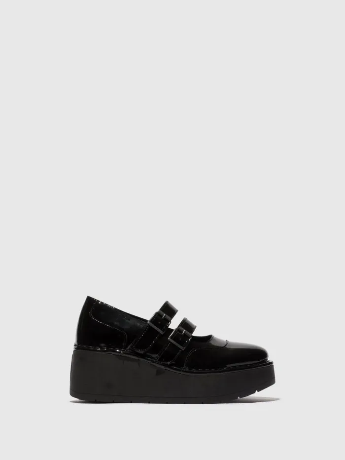 Buckle Shoes HEDI255FLY ATLANTIS BLACK Women Fly London Shoes