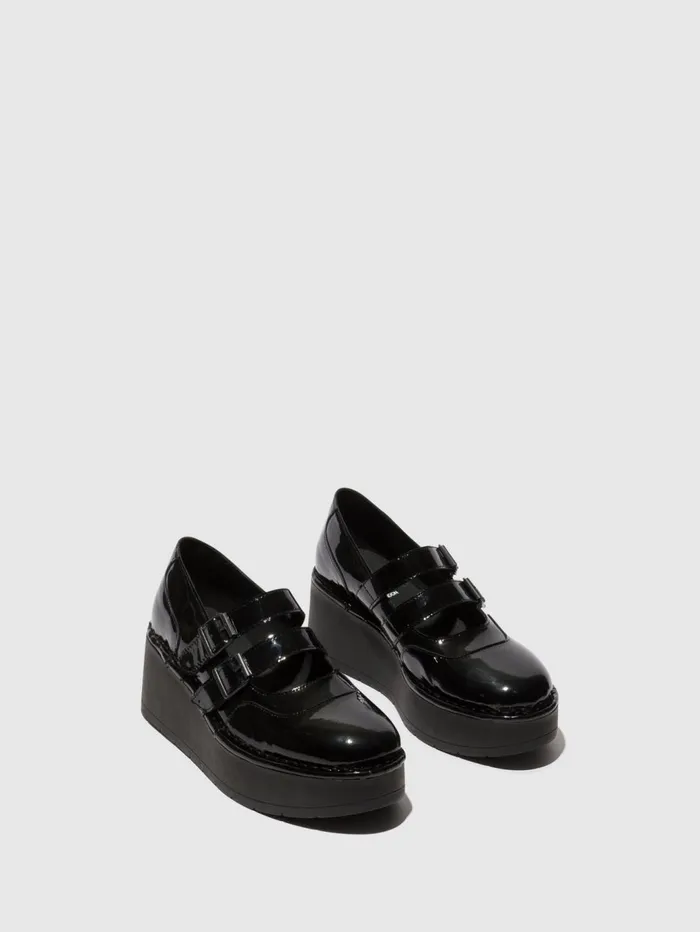 Buckle Shoes HEDI255FLY ATLANTIS BLACK Women Fly London Shoes