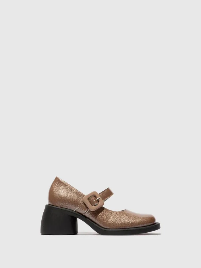 Buckle Shoes HUVI044FLY TAUPE Women Fly London Shoes