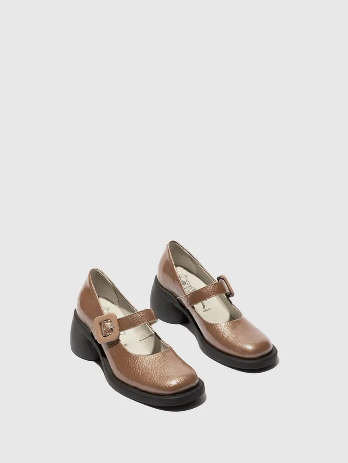 Buckle Shoes HUVI044FLY TAUPE Women Fly London Shoes