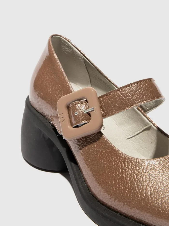 Buckle Shoes HUVI044FLY TAUPE Women Fly London Shoes