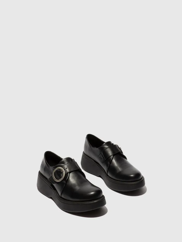 Buckle Shoes MAAV157FLY BLACK Women Fly London Shoes
