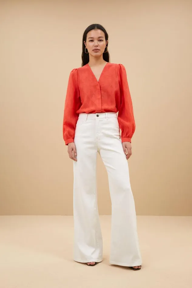 ByBar Blouses Vrouwelijk Alba Blouse Coral ByBar Blouses Vrouwelijk Alba Blouse Coral