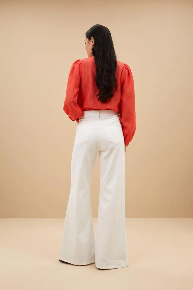 ByBar Blouses Vrouwelijk Alba Blouse Coral ByBar Blouses Vrouwelijk Alba Blouse Coral