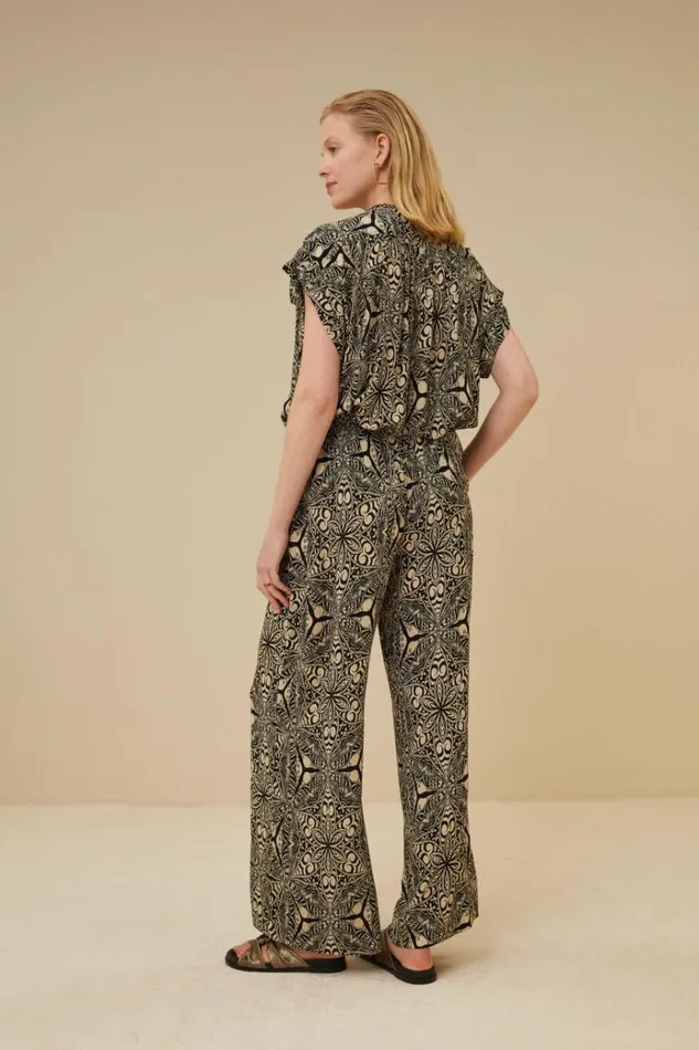 ByBar Blouses Vrouwelijk Nada Cartouche Blouse Cartouche Print ByBar Blouses Vrouwelijk Nada Cartouche Blouse Cartouche Print