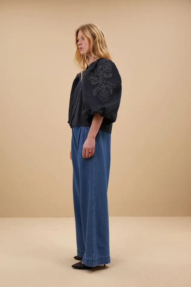ByBar Broeken Vrouwelijk Benji Denim Pants Denim ByBar Broeken Vrouwelijk Benji Denim Pants Denim