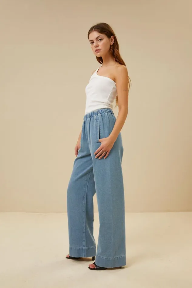 ByBar Broeken Vrouwelijk Mees Denim Pant Light Denim ByBar Broeken Vrouwelijk Mees Denim Pant Light Denim