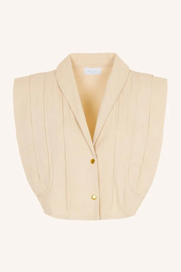ByBar Gilets and Spencers Vrouwelijk Jane Sleeveless Jacket Grain ByBar Gilets and Spencers Vrouwelijk Jane Sleeveless Jacket Grain