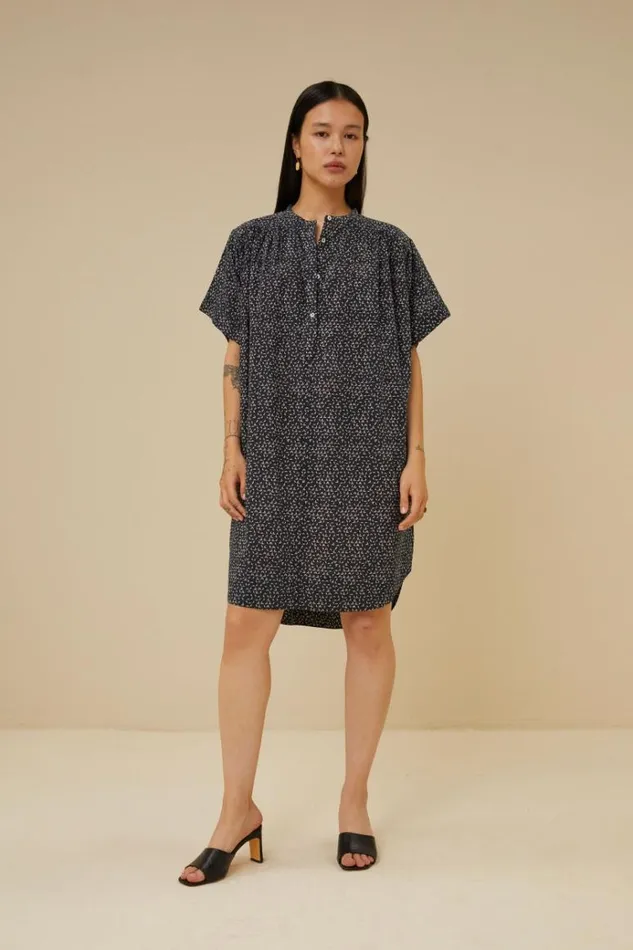 ByBar Jurken Vrouwelijk Amber Paper Dress Paper Print ByBar Jurken Vrouwelijk Amber Paper Dress Paper Print