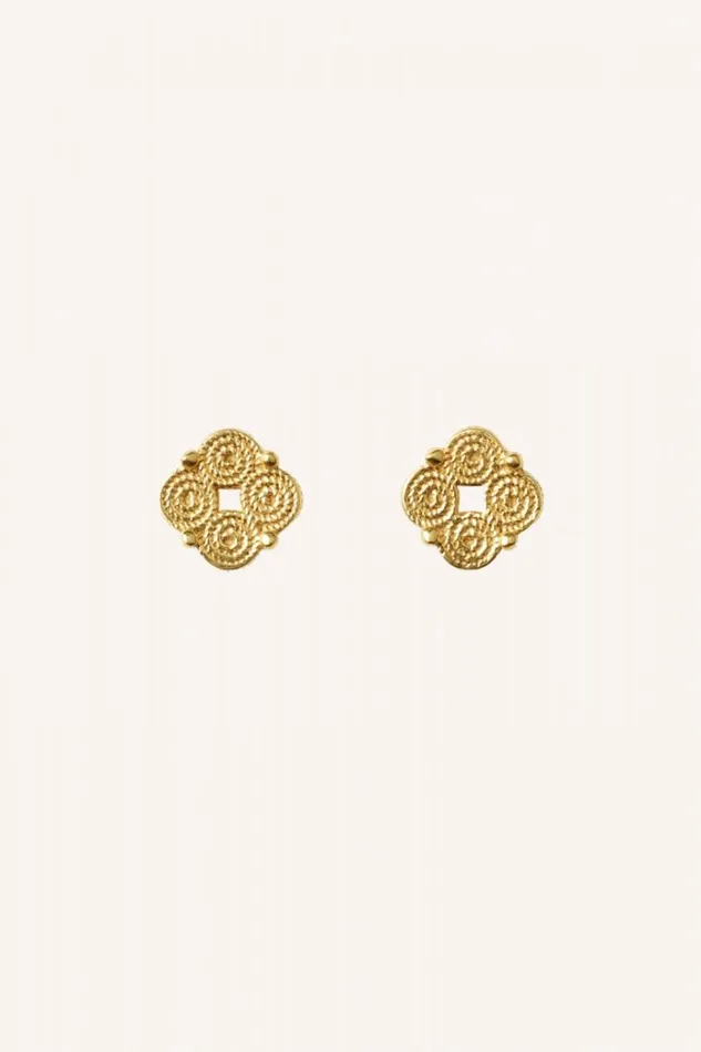 ByBar Oorbellen Vrouwelijk Lova Earring Gold ByBar Oorbellen Vrouwelijk Lova Earring Gold