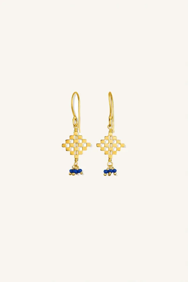 ByBar Sieraden Vrouwelijk Pd Liz Earring Blue ByBar Sieraden Vrouwelijk Pd Liz Earring Blue