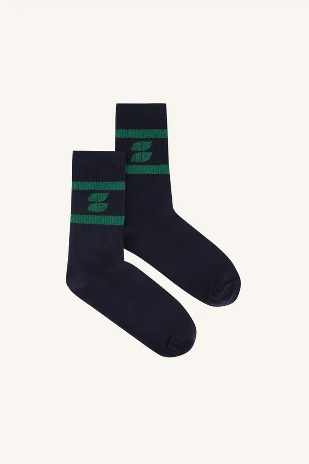 ByBar Sokken and Panty039s Vrouwelijk Logo Sparkle Socks Dark Green