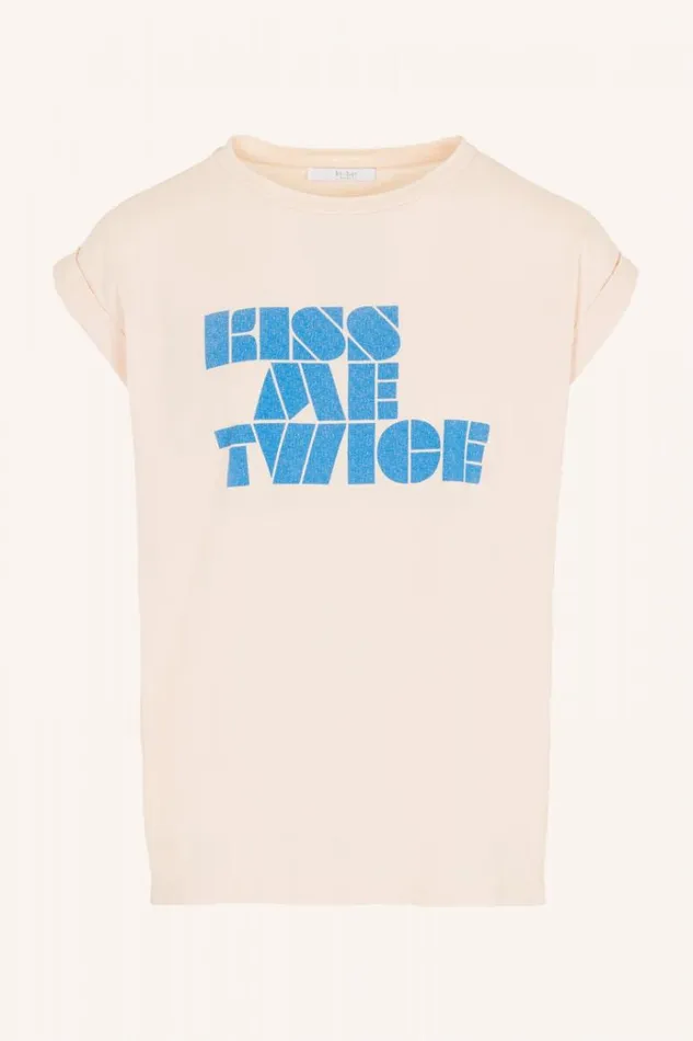 ByBar Tops and Shirts Vrouwelijk Thelma Kiss Top Fresh Rose ByBar Tops and Shirts Vrouwelijk Thelma Kiss Top Fresh Rose