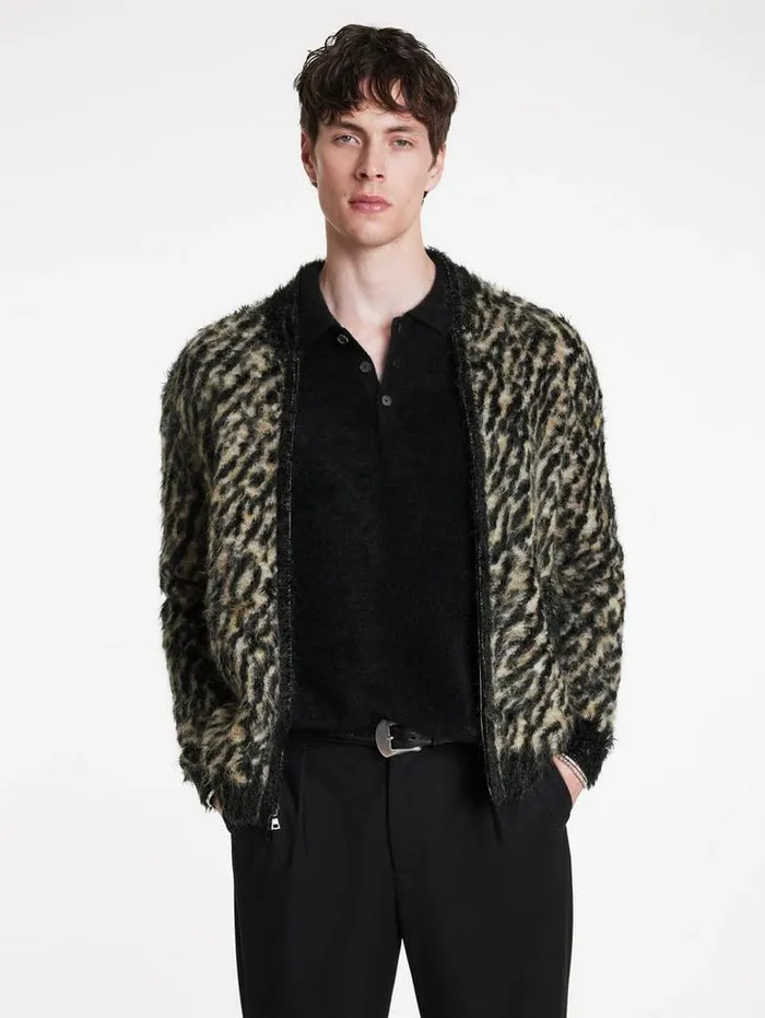 CAMINO BOMBER Espresso Men John Varvatos Sweaters