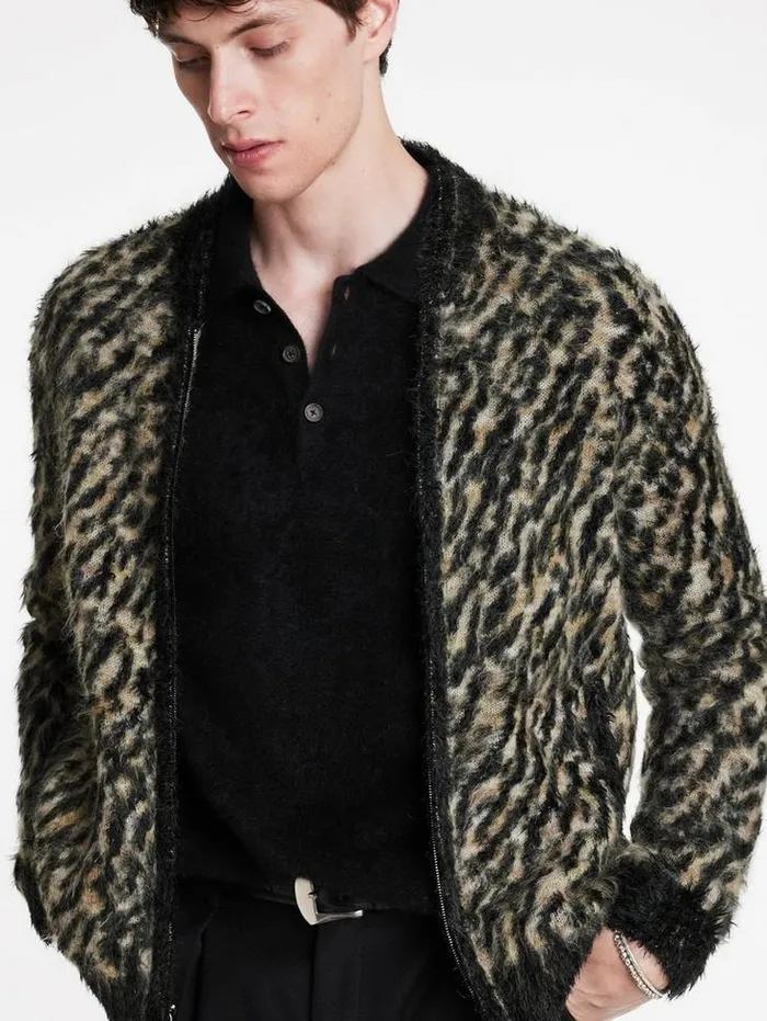 CAMINO BOMBER Espresso Men John Varvatos Sweaters