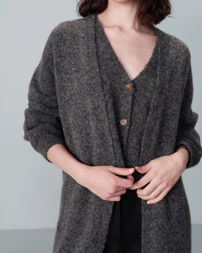 CARDIGAN ANTHRACITE NARINO Shop Grace and Mila Cardigans