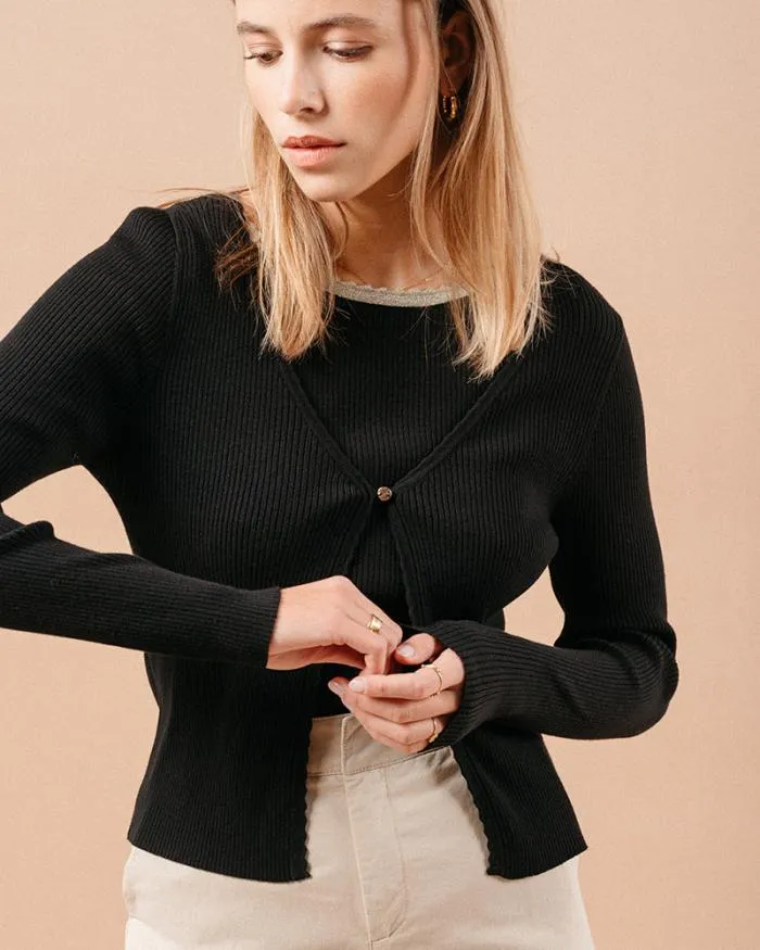 CARDIGAN NOIR MADEMOISELLE Shop Grace and Mila Cardigans
