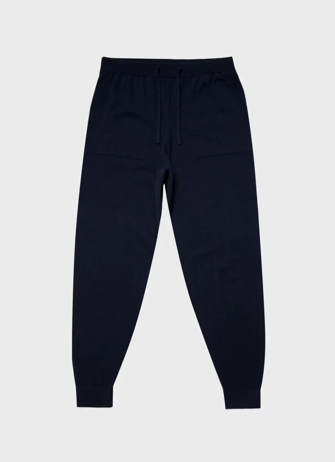 Cashmere Lounge Pant Navy Men SUNSPEL Sweatshirts and Sweatpants