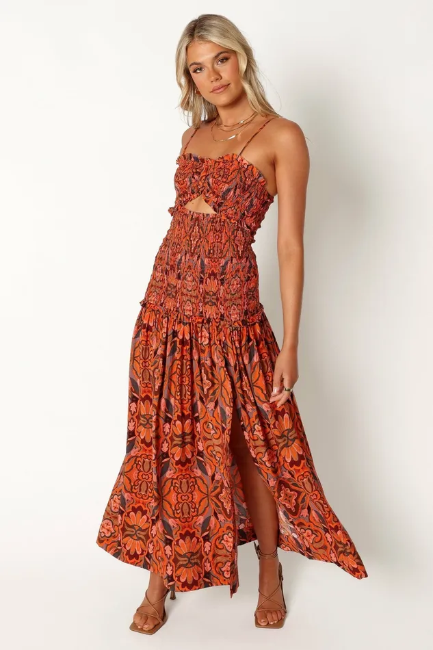 Cecil Midi Dress Harvest Moon Women Floral Dresses Petal and Pup