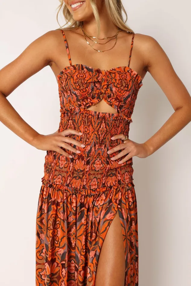 Cecil Midi Dress Harvest Moon Women Floral Dresses Petal and Pup