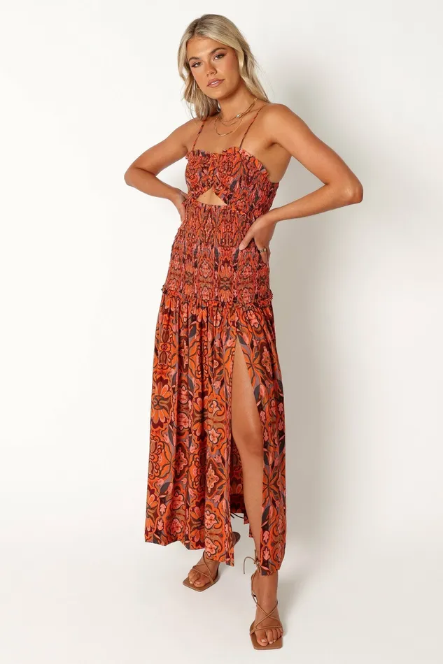 Cecil Midi Dress Harvest Moon Women Floral Dresses Petal and Pup