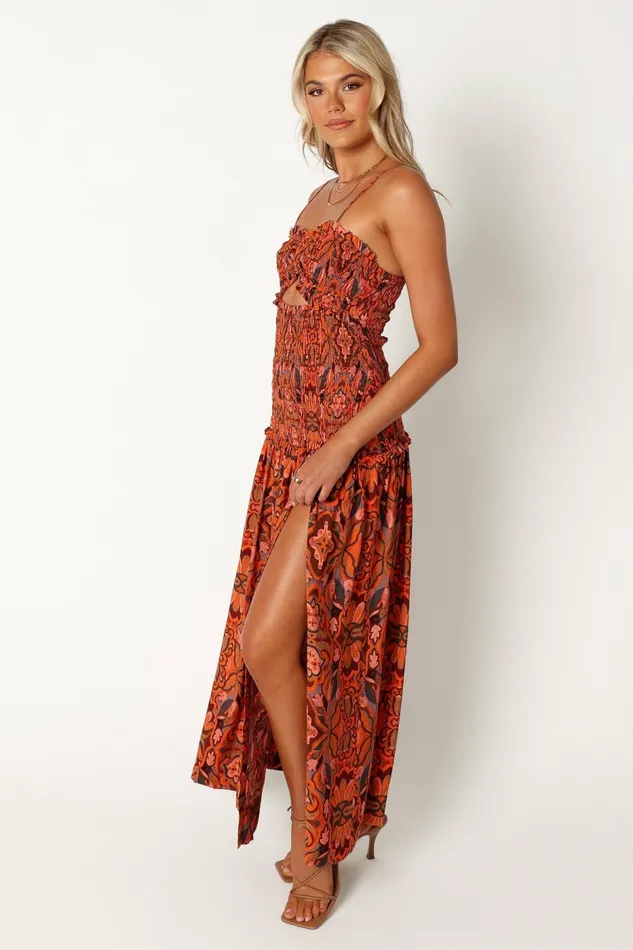 Cecil Midi Dress Harvest Moon Women Floral Dresses Petal and Pup