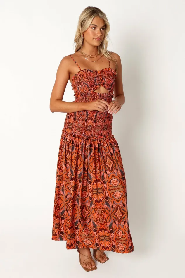 Cecil Midi Dress Harvest Moon Women Floral Dresses Petal and Pup