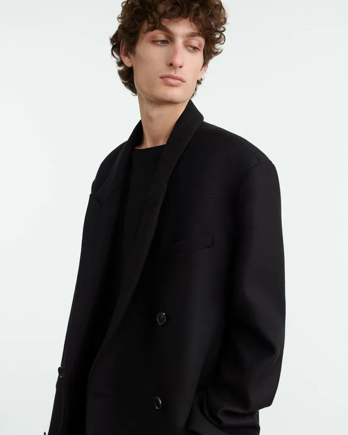 CERNIK COAT Black Men Nili Lotan Jackets and Coats
