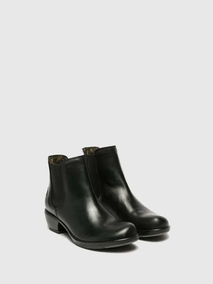 Chelsea Ankle Boots MAKE BLACK Women Fly London Ankle Boots