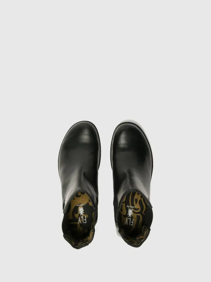 Chelsea Ankle Boots MAKE BLACK Women Fly London Ankle Boots