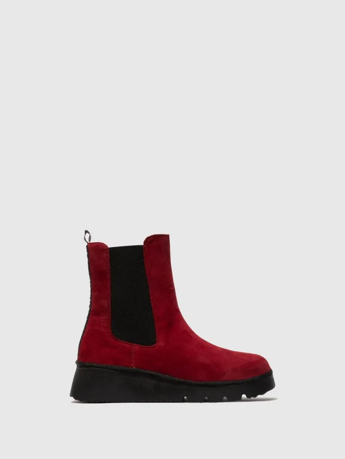 Chelsea Ankle Boots PATY405FLY RED Women Fly London Ankle Boots