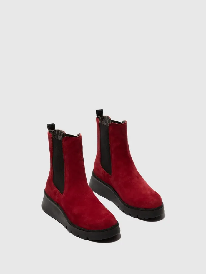 Chelsea Ankle Boots PATY405FLY RED Women Fly London Ankle Boots
