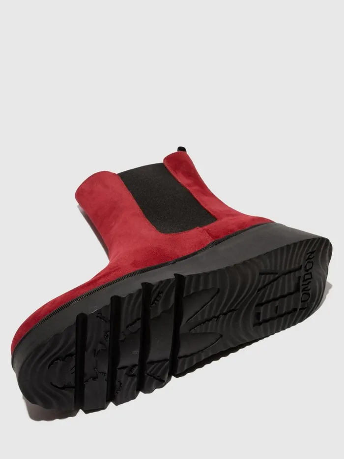 Chelsea Ankle Boots PATY405FLY RED Women Fly London Ankle Boots