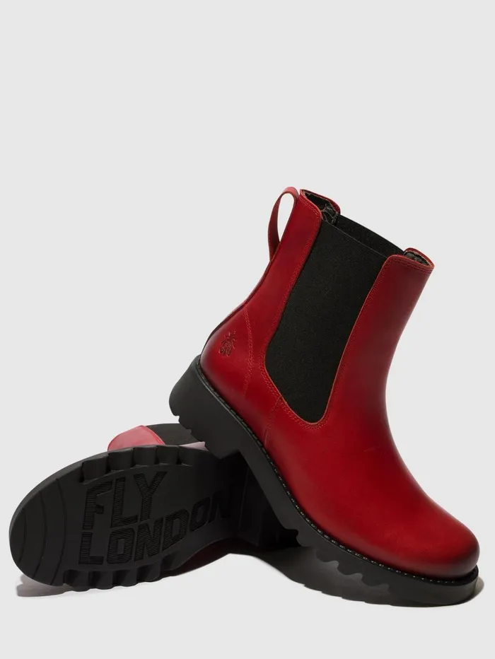 Chelsea Ankle Boots ROPE978FLY RED Women Fly London Ankle Boots