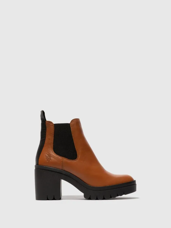 Chelsea Ankle Boots TOPE520FLY TAN Women Fly London Ankle Boots