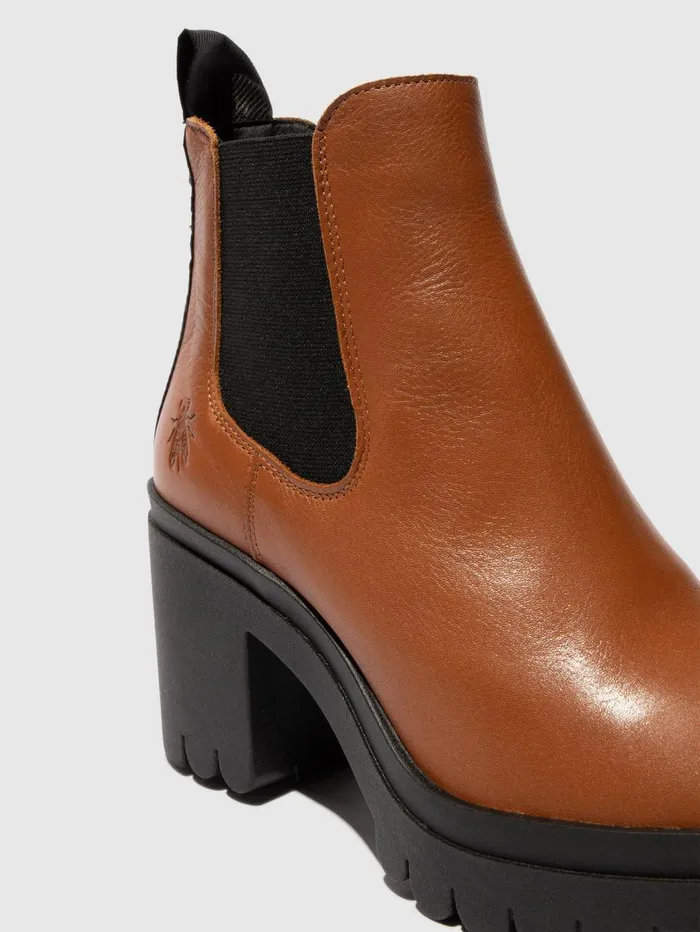 Chelsea Ankle Boots TOPE520FLY TAN Women Fly London Ankle Boots