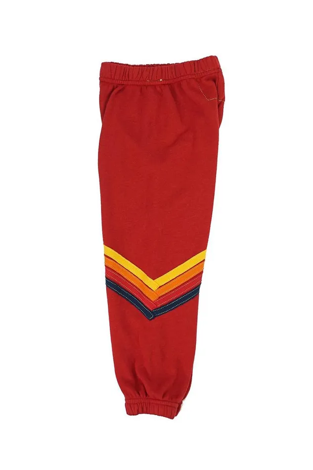 Chevron Sweatpants 8211 Red Kids Aviator Nation Sweatpants
