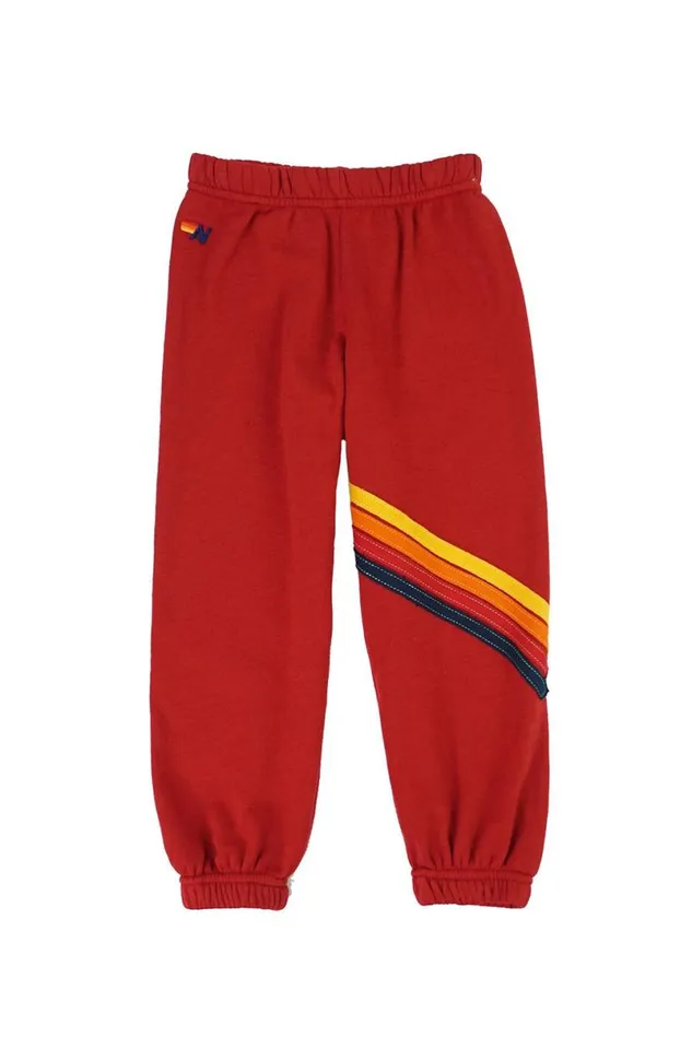 Chevron Sweatpants 8211 Red Kids Aviator Nation Sweatpants
