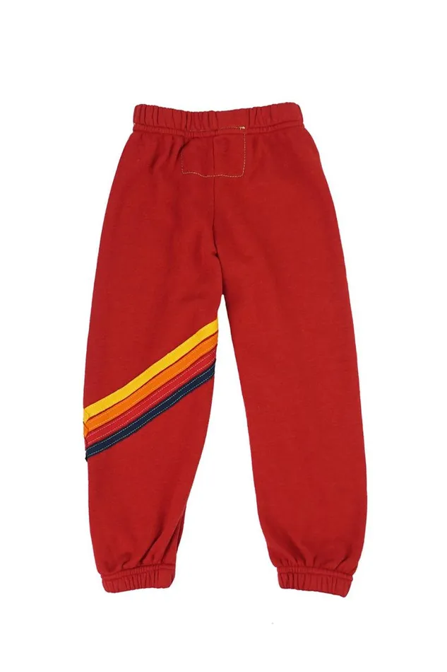 Chevron Sweatpants 8211 Red Kids Aviator Nation Sweatpants