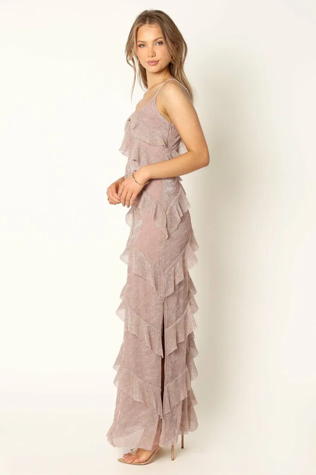 Ciao Ruffles Maxi Dress Dusty Lavender Women Event Dresses Petal and Pup