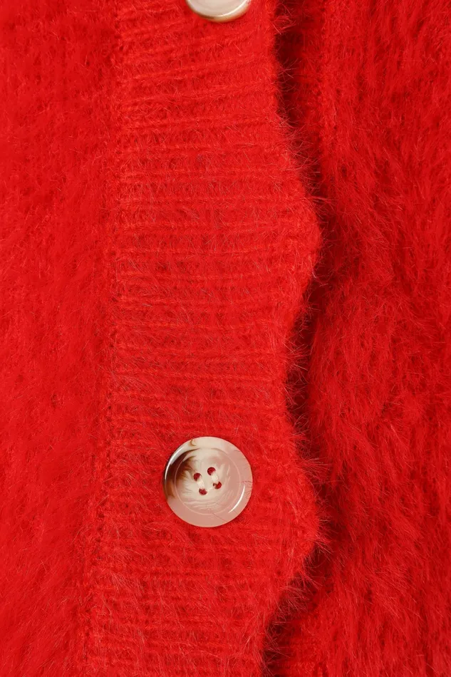 Clara Cardigan Red Sweaters Petal and Pup Women