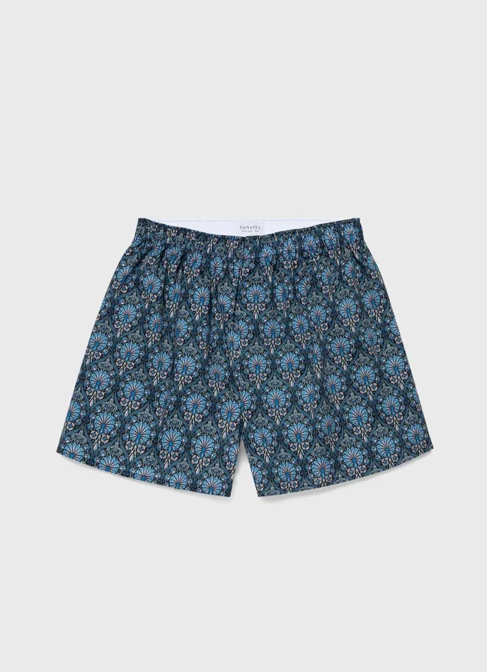 Classic Boxer Shorts In Liberty Fabric Peacock Place Men SUNSPEL Boxer Shorts Classic Boxer Shorts In Liberty Fabric Peacock Place Men SUNSPEL Boxer Shorts