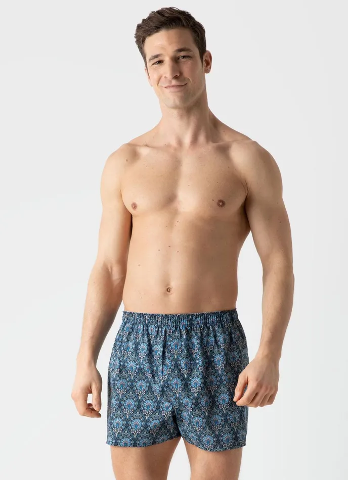 Classic Boxer Shorts In Liberty Fabric Peacock Place Men SUNSPEL Boxer Shorts