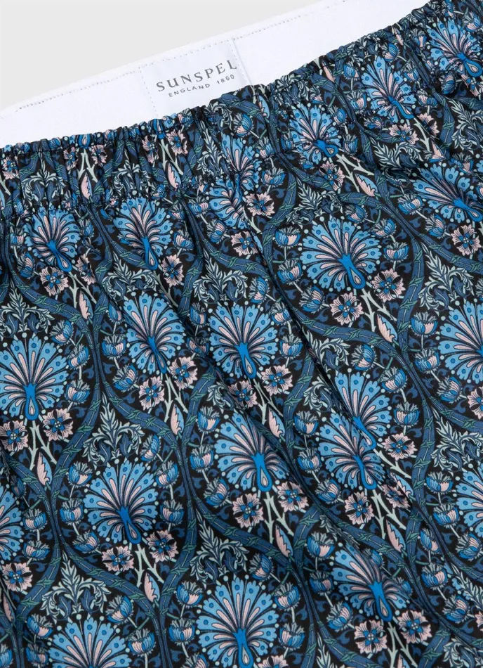 Classic Boxer Shorts In Liberty Fabric Peacock Place Men SUNSPEL Boxer Shorts