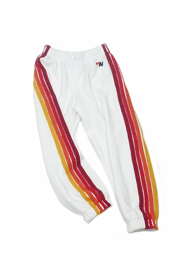 Classic Sweatpants 8211 White Red Stripes Kids Aviator Nation Sweatpants